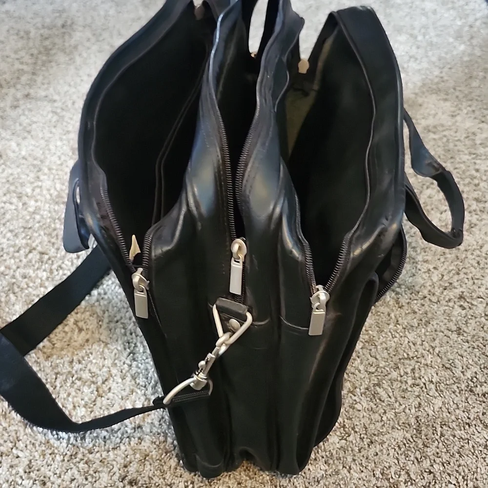 Black Leather Men's Bag